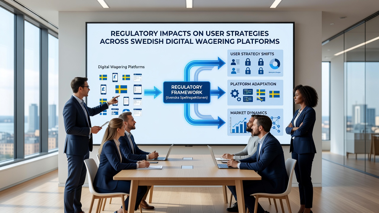 Chart displaying user strategy adjustments in response to Swedish wagering regulations over time