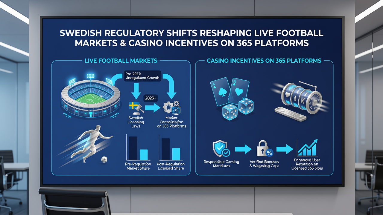 Live football betting interface on a 365 platform showing regulatory compliance features